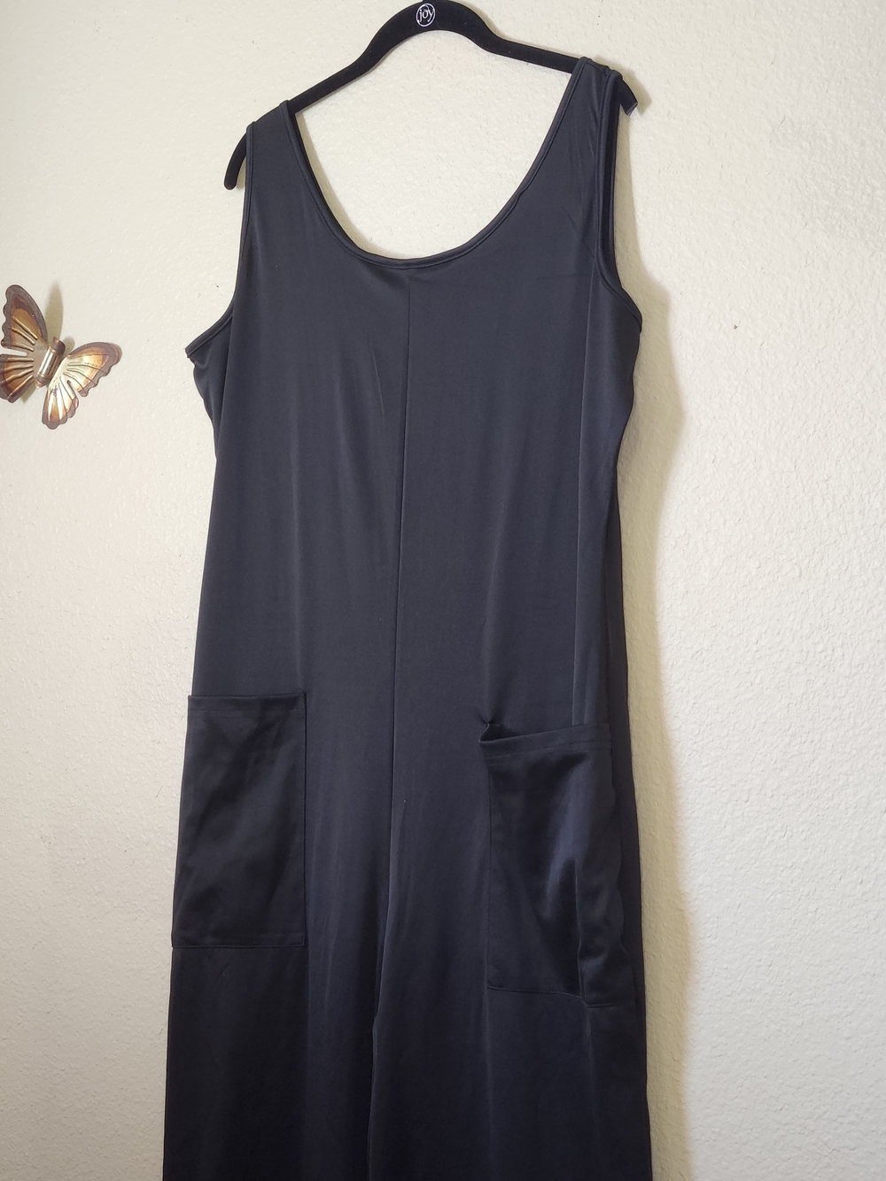 Classic Black Sleeveless Pocket Jumpsuit